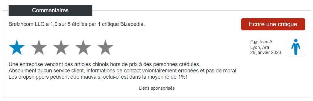  Avis Breizhcom société dropshipping